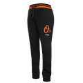 MLB BALTIMORE ORIOLES SCRIPT TAIL MEN'S RIB FLC SWEATPANT (BLACK/ORANGE)