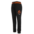 MLB BALTIMORE ORIOLES SCRIPT TAIL MEN'S RIB FLC SWEATPANT (BLACK/ORANGE)