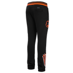 MLB BALTIMORE ORIOLES SCRIPT TAIL MEN'S RIB FLC SWEATPANT (BLACK/ORANGE)