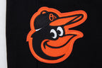 MLB BALTIMORE ORIOLES SCRIPT TAIL MEN'S RIB FLC SWEATPANT (BLACK/ORANGE)