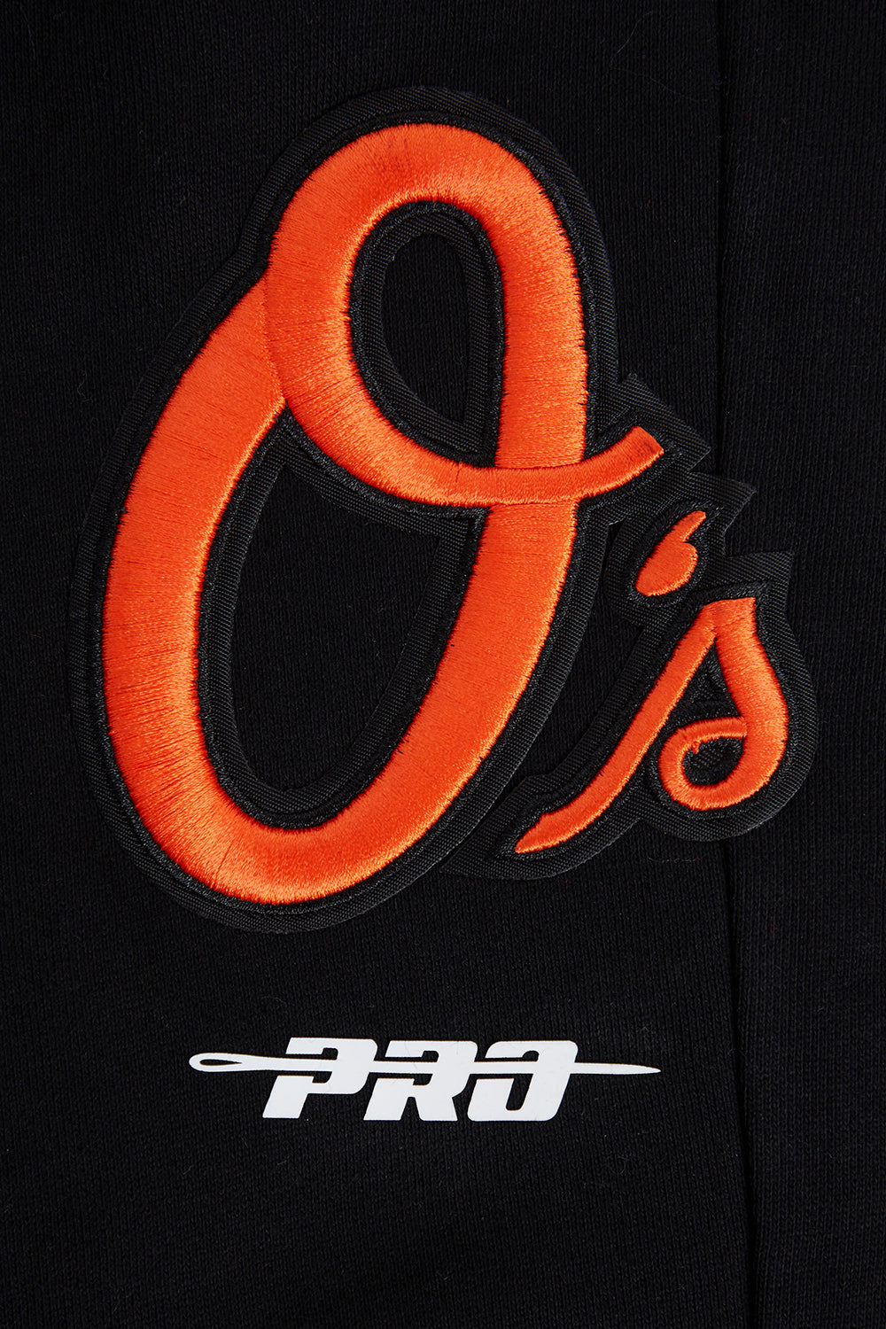 MLB BALTIMORE ORIOLES SCRIPT TAIL MEN'S RIB FLC SWEATPANT (BLACK/ORANGE)