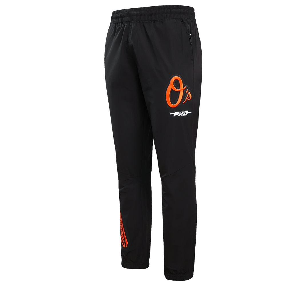 MLB BALTIMORE ORIOLES CLASSIC WIND SUIT MEN'S WOVEN PANT (BLACK)