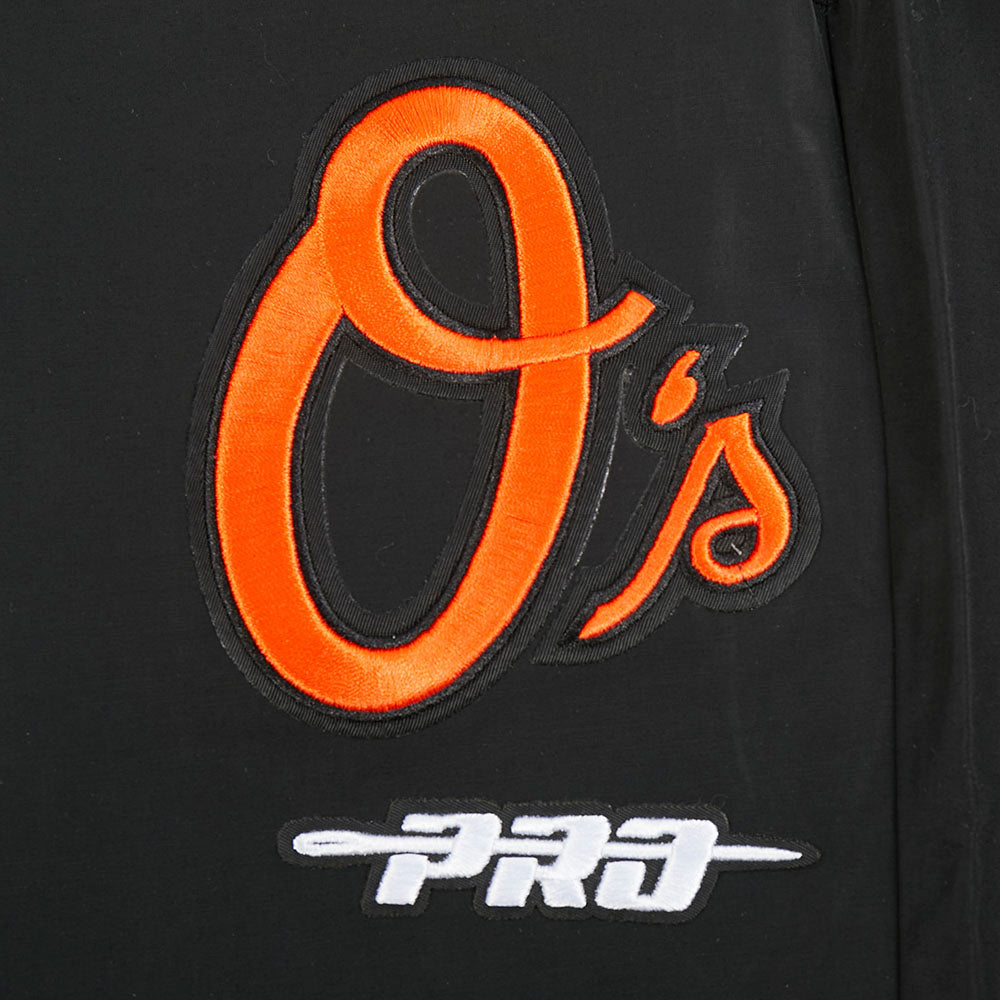 MLB BALTIMORE ORIOLES CLASSIC WIND SUIT MEN'S WOVEN PANT (BLACK)