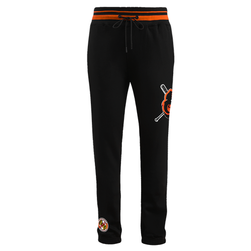 MLB BALTIMORE ORIOLES MASH UP MEN'S RIB FLC SWEATPANT (BLACK/ORANGE)