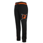 MLB BALTIMORE ORIOLES MASH UP MEN'S RIB FLC SWEATPANT (BLACK/ORANGE)