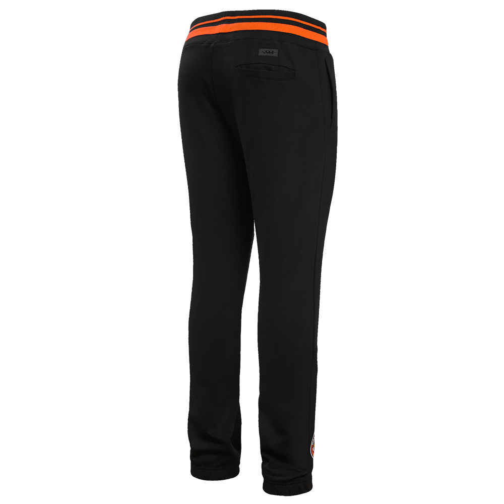 MLB BALTIMORE ORIOLES MASH UP MEN'S RIB FLC SWEATPANT (BLACK/ORANGE)