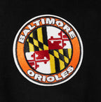 MLB BALTIMORE ORIOLES MASH UP MEN'S RIB FLC SWEATPANT (BLACK/ORANGE)