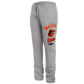 MLB BALTIMORE ORIOLES OLD ENGLISH MEN'S FLC SWEATPANT (HEATHER GREY)