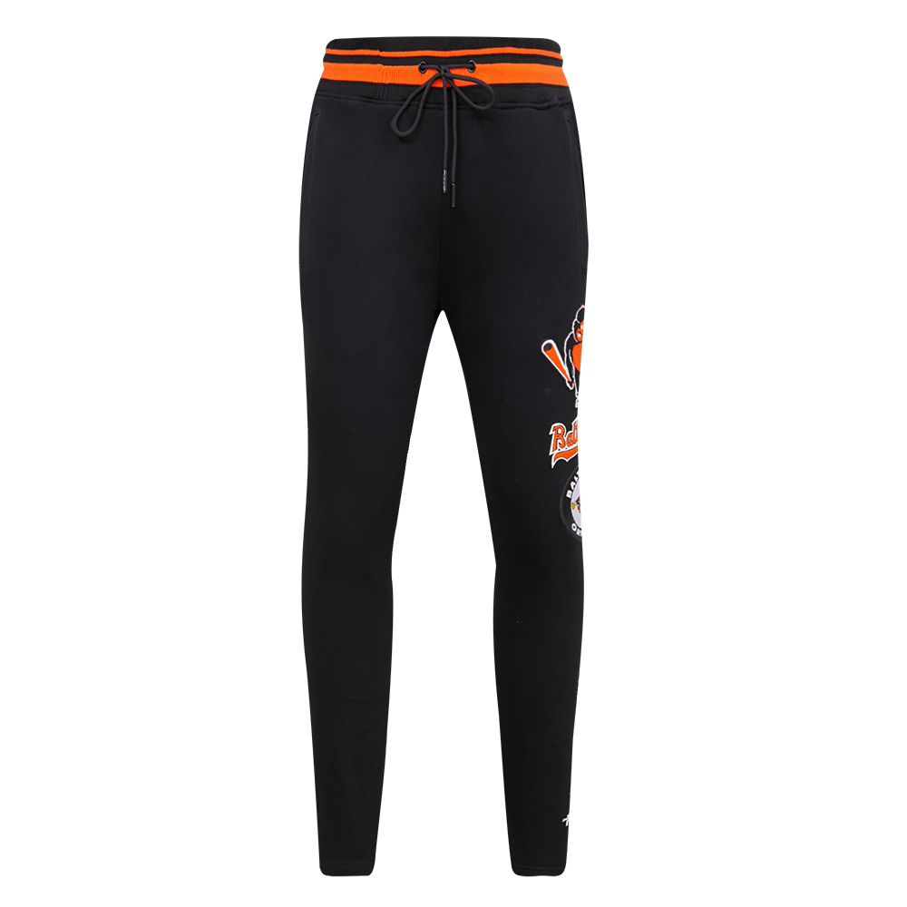 MLB BALTIMORE ORIOLES RETRO CLASSIC PANTALON OUATÉ POUR HOMME (NOIR/ORANGE)
