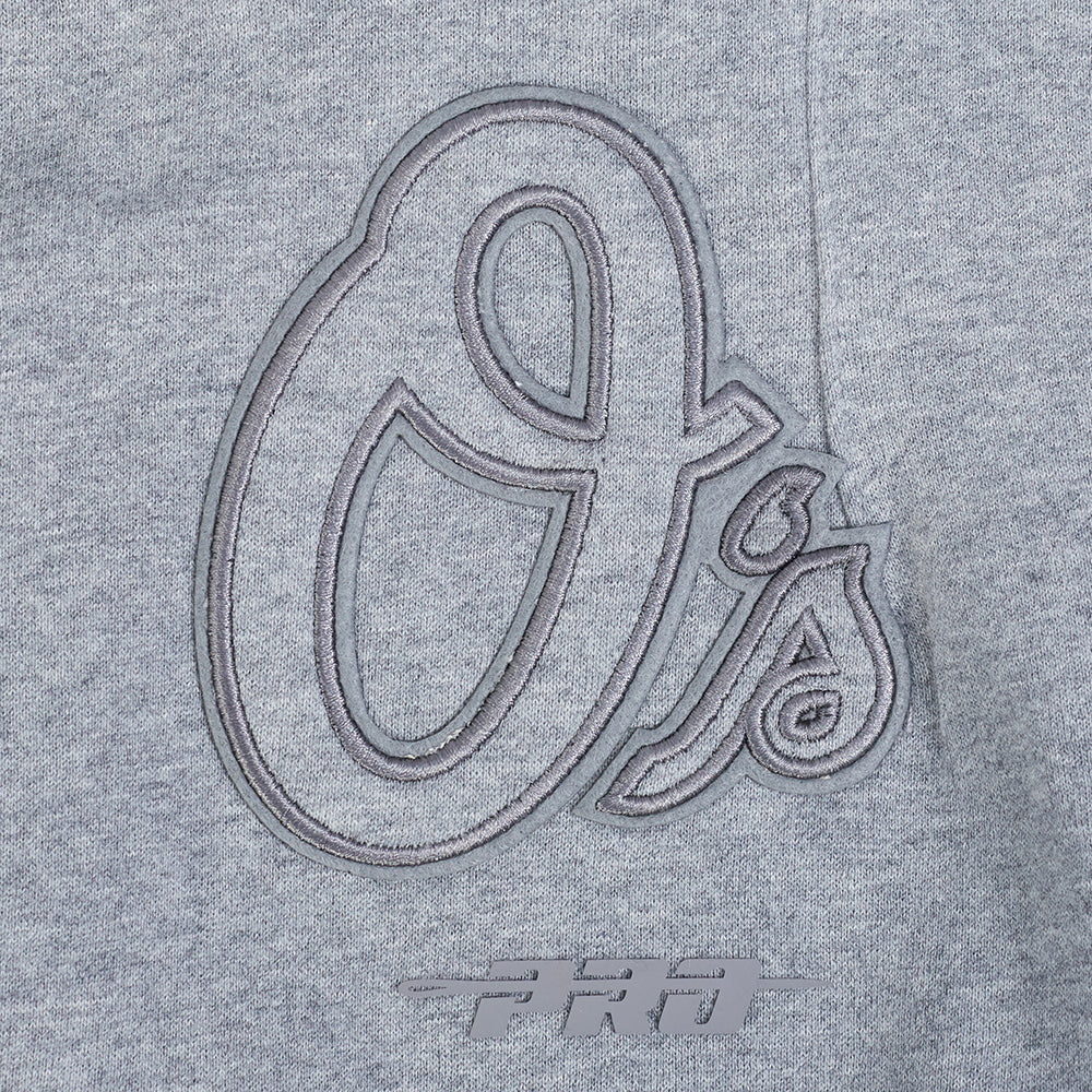 MLB BALTIMORE ORIOLES NEUTRAL MEN'S  FLC SWEATPANT (DARK HEATHER GRAY)