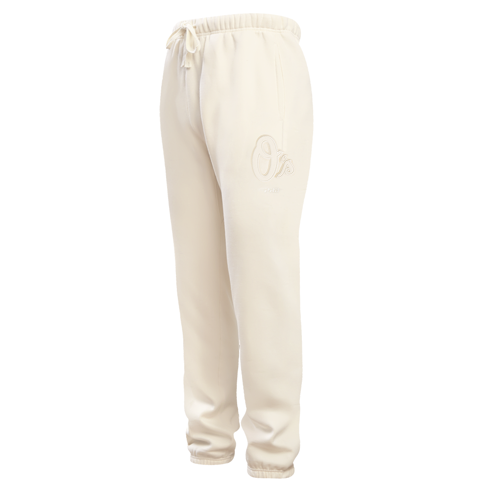 MLB BALTIMORE ORIOLES NEUTRAL MEN'S  FLC SWEATPANT (EGGSHELL)