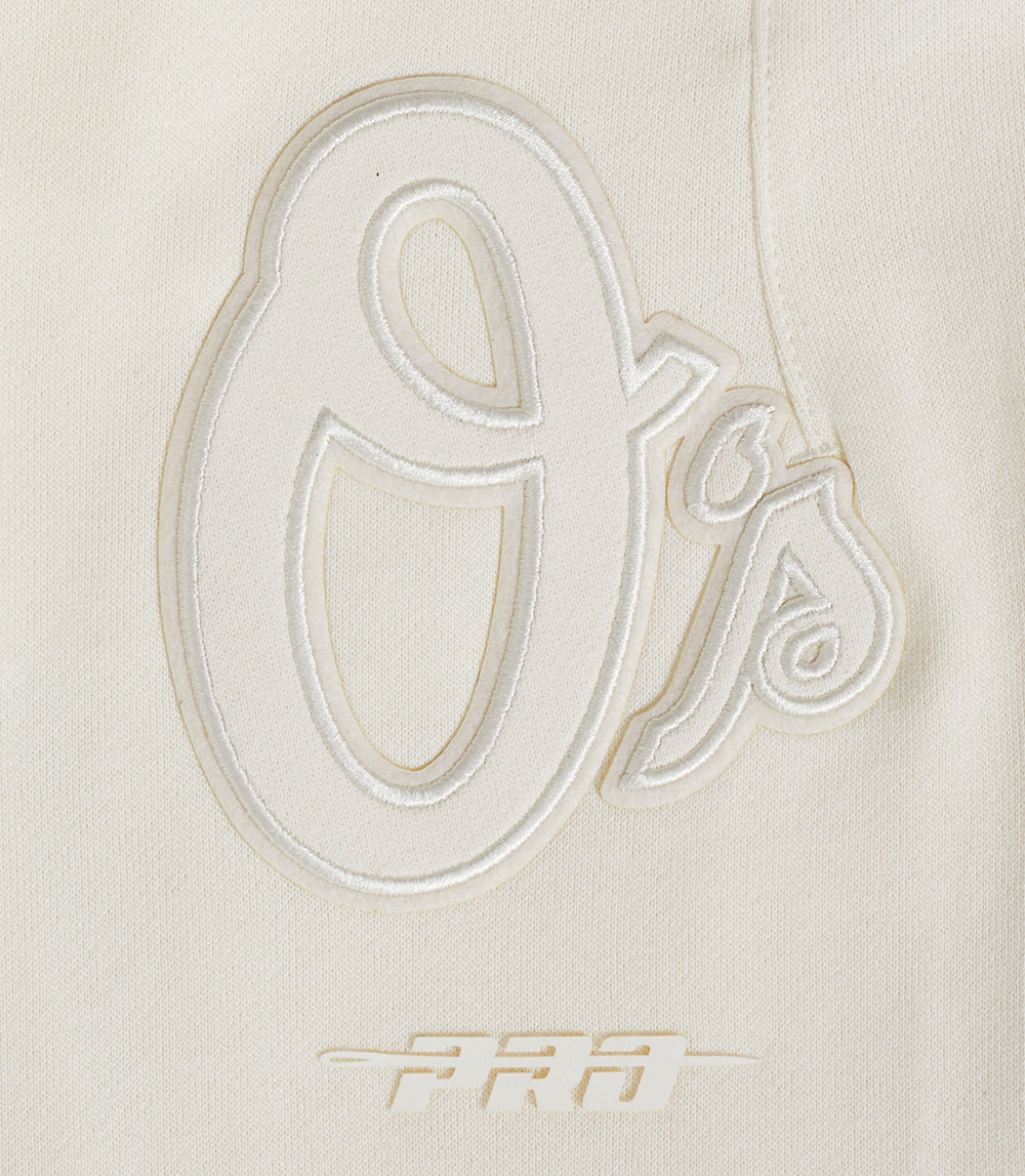 MLB BALTIMORE ORIOLES NEUTRAL MEN'S  FLC SWEATPANT (EGGSHELL)