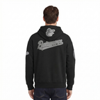 MLB BALTIMORE ORIOLES REVERSE FRENCH TERRY CHANDAIL À CAPUCHON POUR HOMME (NOIR)