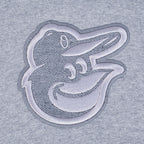 MLB BALTIMORE ORIOLES REVERSE FRENCH TERRY MEN'S PULLOVER HOODIE (DARK HEATHER GRAY)