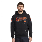 MLB BALTIMORE ORIOLES DIY PICK STITCH CHANDAIL À CAPUCHON EN MAILLE DOUBLE POUR HOMME (NOIR)
