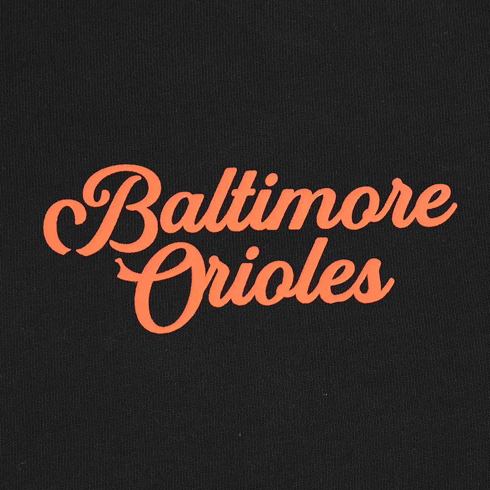 MLB BALTIMORE ORIOLES SOUVENIR MEN'S FLC PO HOODIE (BLACK)