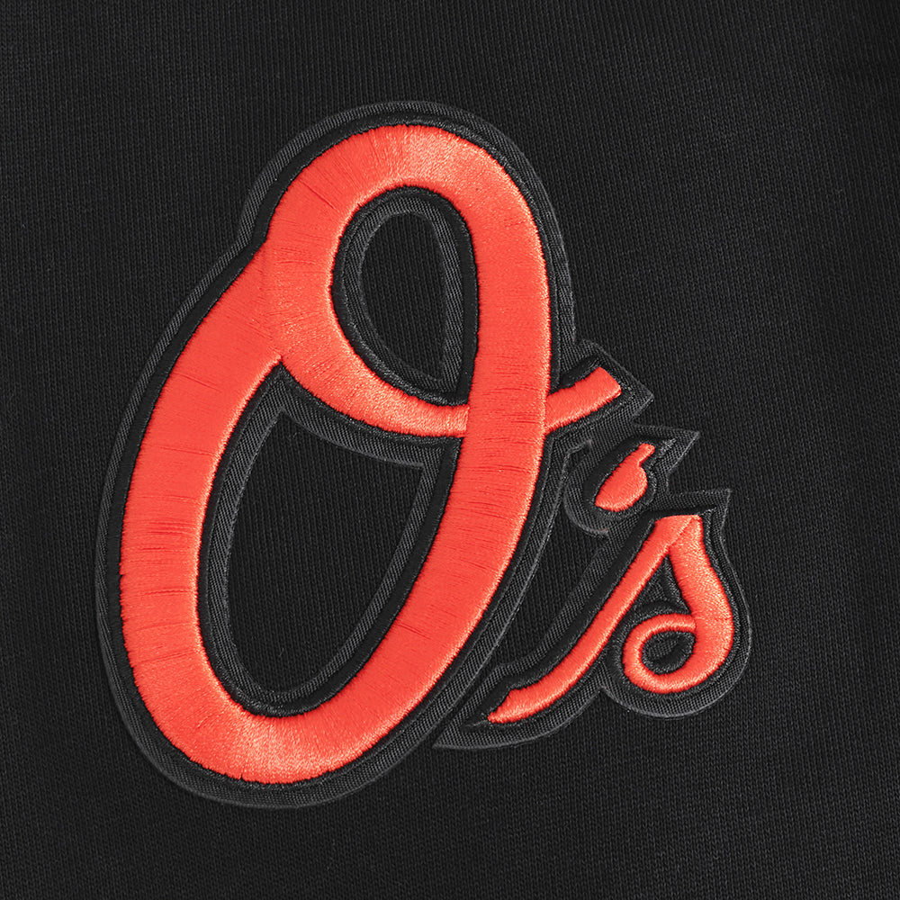 MLB BALTIMORE ORIOLES SOUVENIR MEN'S FLC PO HOODIE (BLACK)