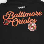 MLB BALTIMORE ORIOLES SOUVENIR MEN'S FLC PO HOODIE (BLACK)