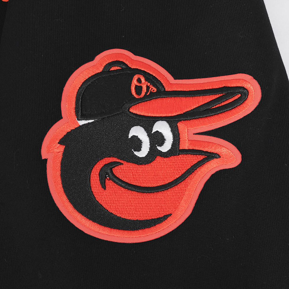 MLB BALTIMORE ORIOLES SOUVENIR MEN'S FLC PO HOODIE (BLACK)