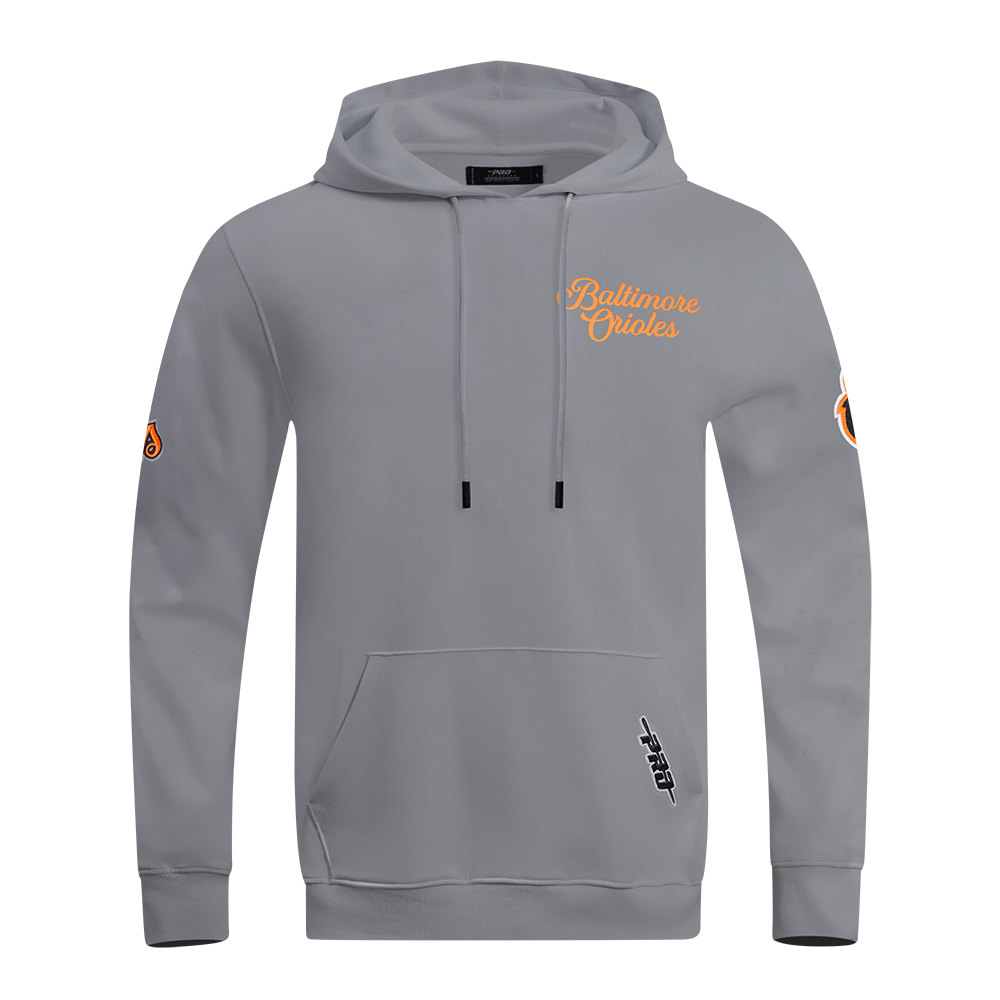 MLB BALTIMORE ORIOLES SOUVENIR MEN'S FLC PO HOODIE (GRAY)