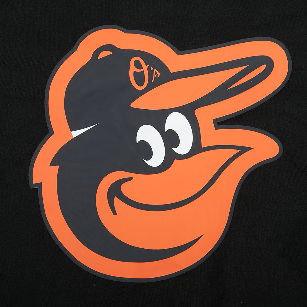 MLB BALTIMORE ORIOLES LIVING LARGE CHANDAIL À CAPUCHON EN MOLLETON À ÉPAULES TOMBANTES POUR HOMME (NOIR)