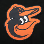 MLB BALTIMORE ORIOLES LIVING LARGE CHANDAIL À CAPUCHON EN MOLLETON À ÉPAULES TOMBANTES POUR HOMME (NOIR)