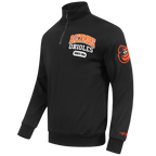 MLB BALTIMORE ORIOLES CITY ARCH HAUT EN MOLLETON À GLISSIÈRE AU QUART POUR HOMME (NOIR)