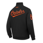 MLB BALTIMORE ORIOLES CITY ARCH HAUT EN MOLLETON À GLISSIÈRE AU QUART POUR HOMME (NOIR)
