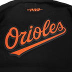 MLB BALTIMORE ORIOLES CITY ARCH HAUT EN MOLLETON À GLISSIÈRE AU QUART POUR HOMME (NOIR)