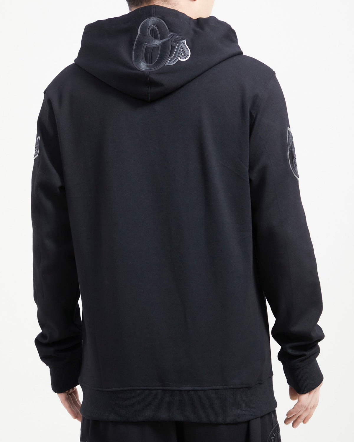 MLB BALTIMORE ORIOLES TRIPLE BLACK MEN'S PULLOVER HOODIE (TRIPLE BLACK)