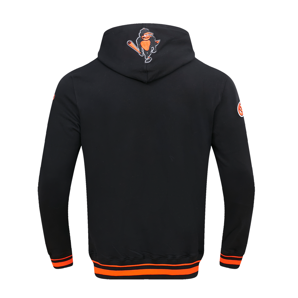 MLB BALTIMORE ORIOLES RETRO CLASSIC CHANDAIL À CAPUCHON POUR HOMME (NOIR/ORANGE)