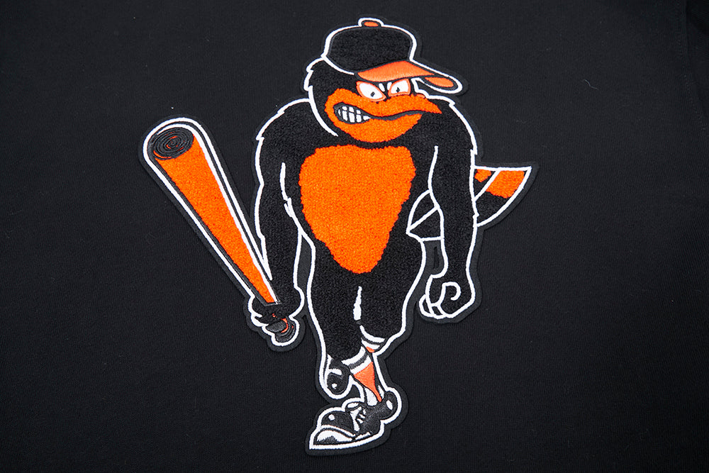 MLB BALTIMORE ORIOLES RETRO CLASSIC CHANDAIL À CAPUCHON POUR HOMME (NOIR/ORANGE)