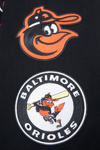 MLB BALTIMORE ORIOLES RETRO CLASSIC CHANDAIL À CAPUCHON POUR HOMME (NOIR/ORANGE)