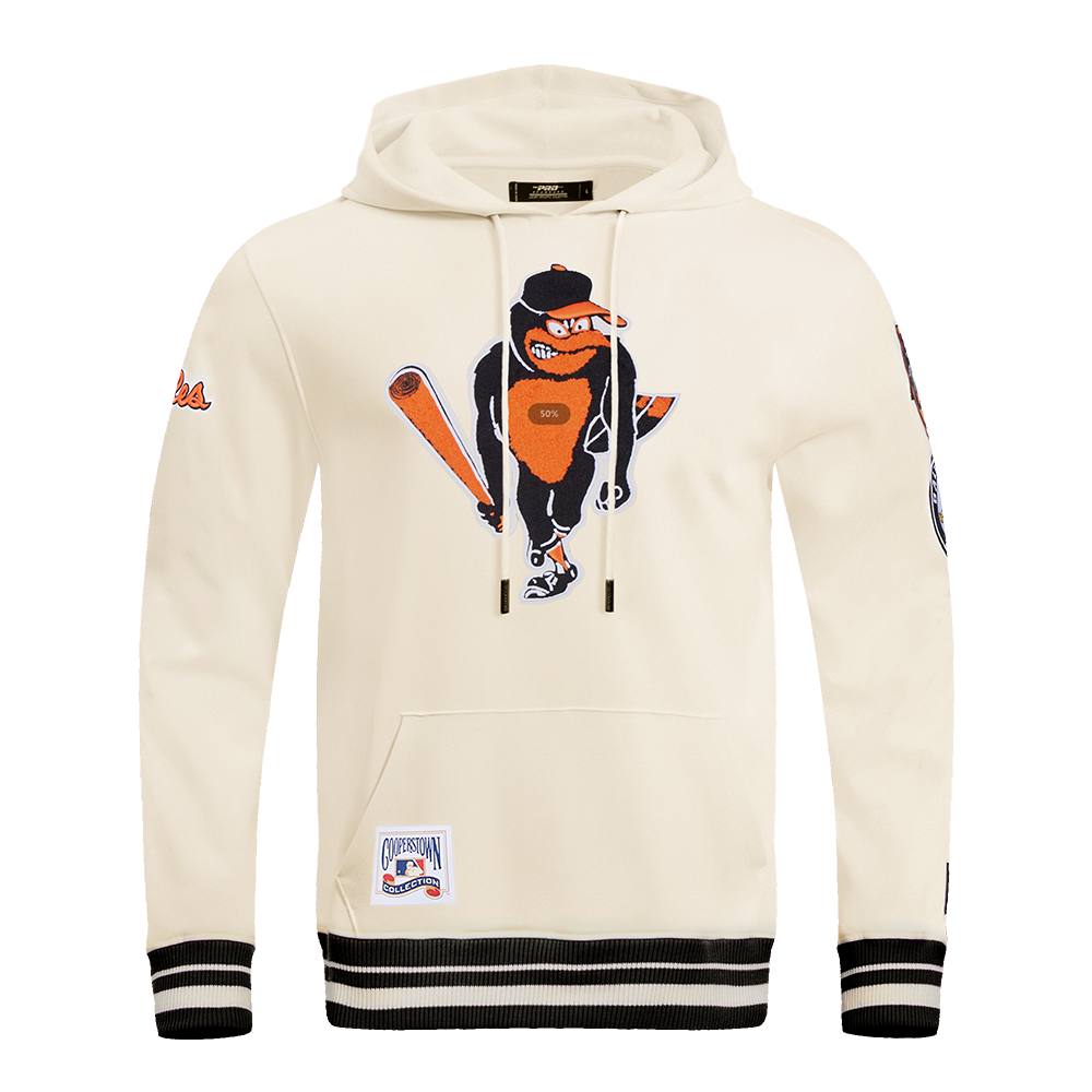 MLB BALTIMORE ORIOLES RETRO CLASSIC CHANDAIL À CAPUCHON POUR HOMME (COQUILLE D'ŒUF/NOIR)