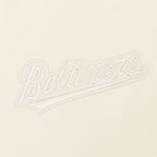 MLB BALTIMORE ORIOLES NEUTRAL CHANDAIL À CAPUCHON EN MOLLETON À ÉPAULES TOMBANTES POUR HOMME (COQUILLE D'ŒUF)