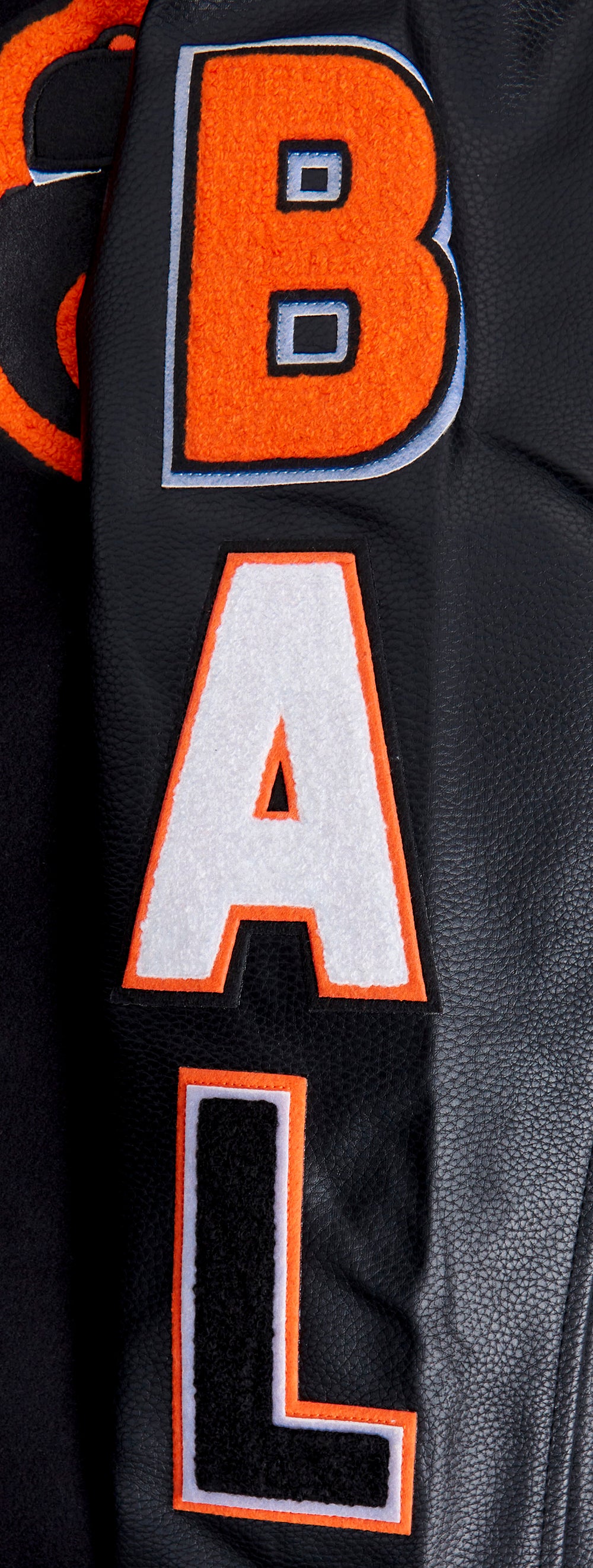 MLB BALTIMORE ORIOLES SCRIPT TAIL BLOUSON COLLÉGIAL POUR HOMME (NOIR/ORANGE)