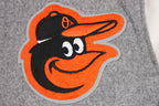 MLB BALTIMORE ORIOLES SCRIPT TAIL BLOUSON COLLÉGIAL POUR HOMME (GRIS CHINÉ/BLANC/NOIR)