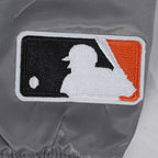 MLB BALTIMORE ORIOLES SOUVENIR MEN'S SATIN JACKET (GRAY)