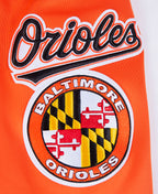 MLB BALTIMORE ORIOLES CLASSIC VESTE D'ENTRAÎNEMENT EN MAILLE DOUBLE POUR HOMME (ORANGE)