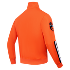 MLB BALTIMORE ORIOLES CLASSIC VESTE D'ENTRAÎNEMENT EN MAILLE DOUBLE POUR HOMME (ORANGE)