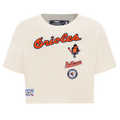 MLB BALTIMORE ORIOLES RETRO CLASSIC HAUT À COUPE CARRÉE POUR FEMME (COQUILLE D'ŒUF)