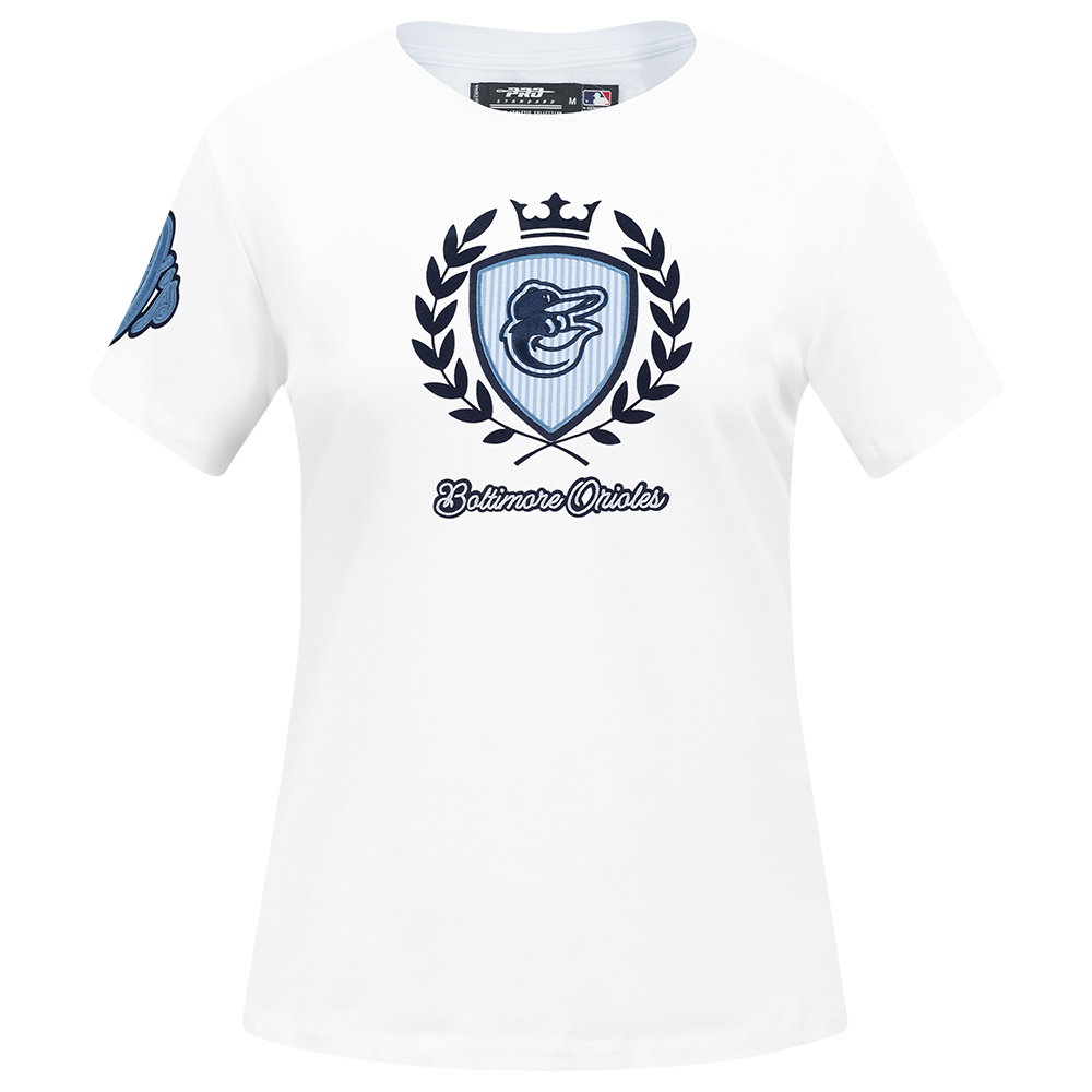 MLB BALTIMORE ORIOLES COUNTRY CLUB WOMEN´S SHORT SLEEVE SLIM FIT TEE (WHITE)
