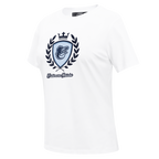 MLB BALTIMORE ORIOLES COUNTRY CLUB WOMEN´S SHORT SLEEVE SLIM FIT TEE (WHITE)