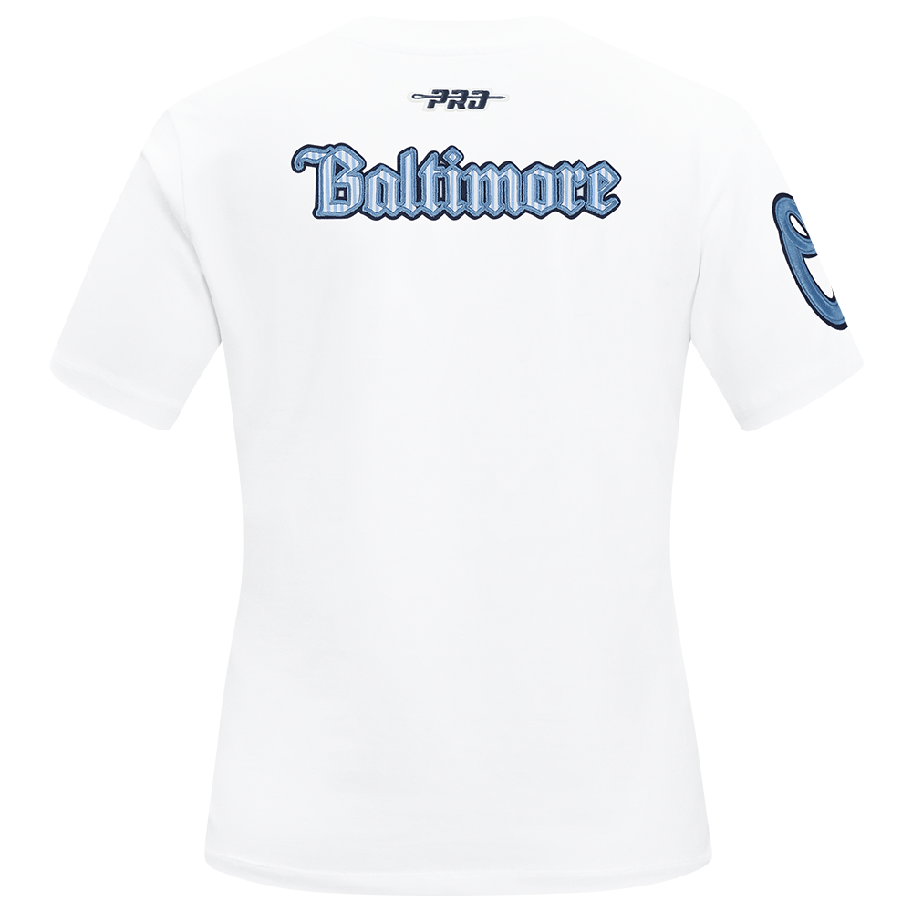 MLB BALTIMORE ORIOLES COUNTRY CLUB WOMEN´S SHORT SLEEVE SLIM FIT TEE (WHITE)