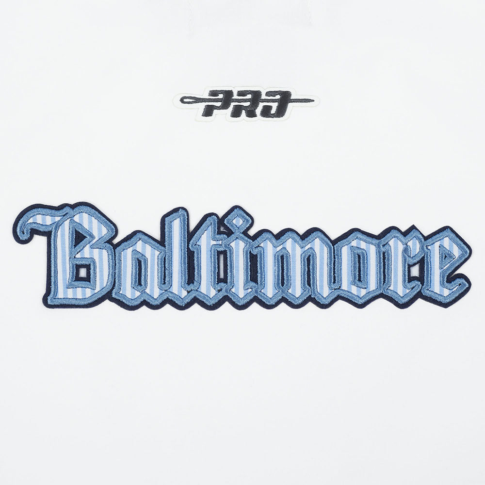 MLB BALTIMORE ORIOLES COUNTRY CLUB WOMEN´S SHORT SLEEVE SLIM FIT TEE (WHITE)