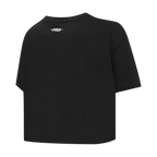MLB BALTIMORE ORIOLES RETRO ELEVATION WOMEN'S SINGLE JERSEY BOXY TOP (BLACK)