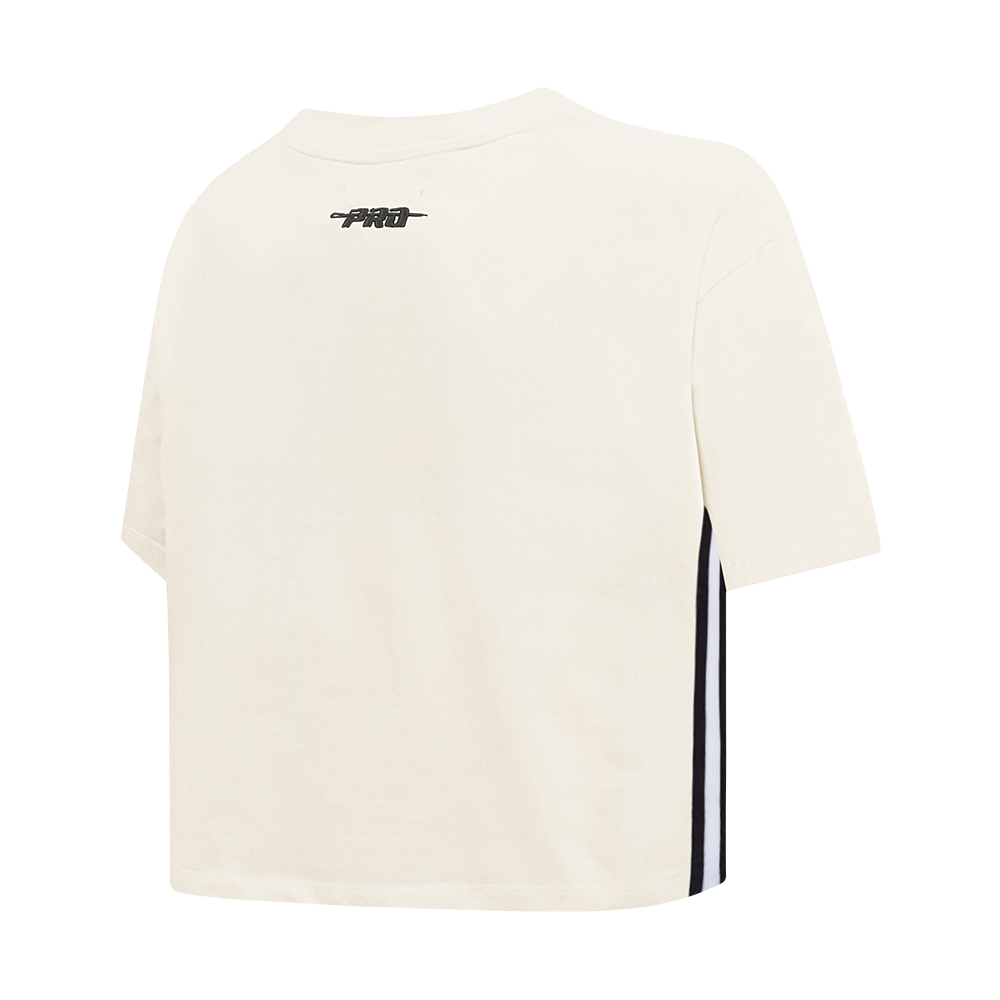 MLB BALTIMORE ORIOLES  RETRO CLASSIC WOMEN'S SJ BOXY TOP (EGGSHELL)