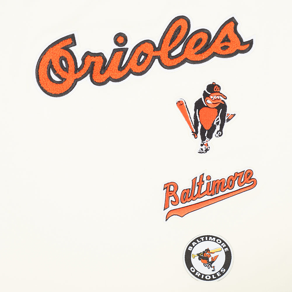 MLB BALTIMORE ORIOLES  RETRO CLASSIC WOMEN'S SJ BOXY TOP (EGGSHELL)