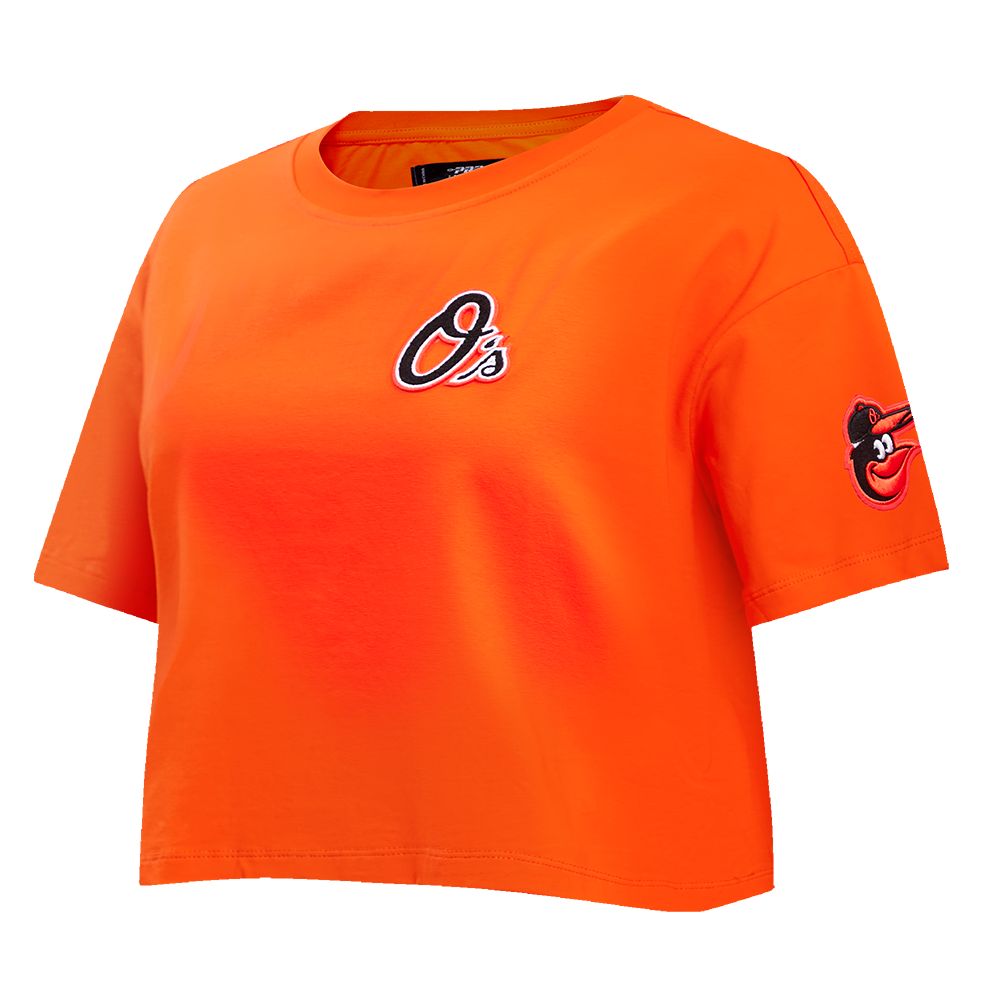 MLB BALTIMORE ORIOLES CLASSIC WOMEN'S BOXY TOP (ORANGE)