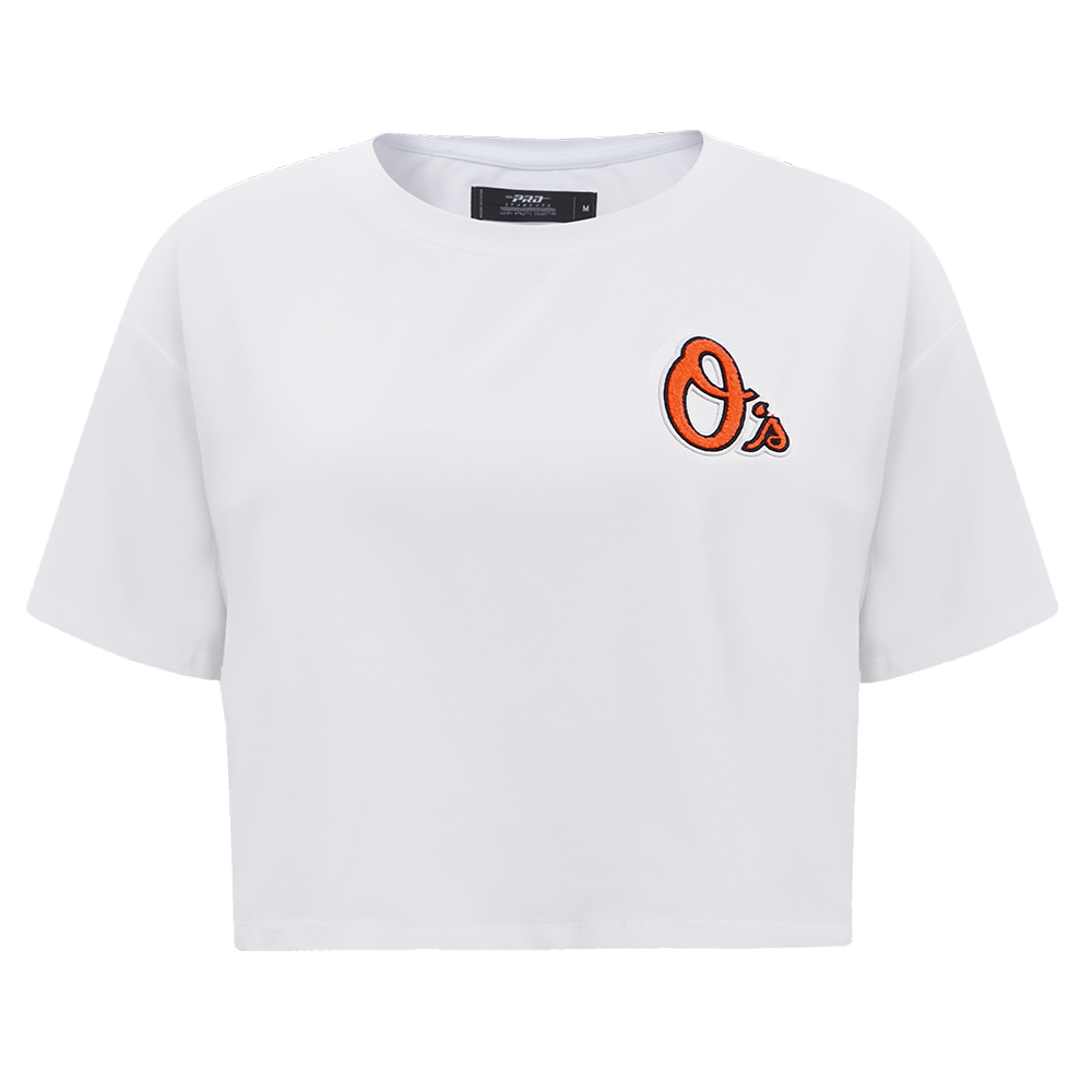 MLB BALTIMORE ORIOLES CLASSIC HAUT À COUPE CARRÉE POUR FEMME (BLANC)